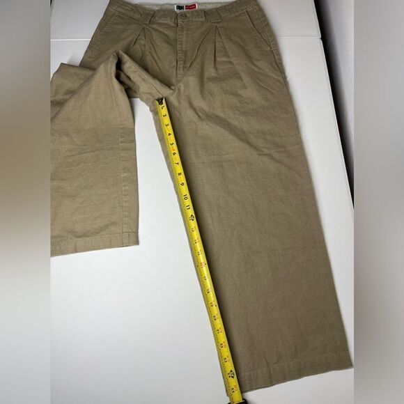 Vintage Arizona High Waist Linen Pants Size 34W/ 25L Beige - Picture 6 of 14